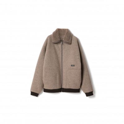 MIU MIU COTTON FLEECE ZIPPER BLOUSON JACKET ML1369